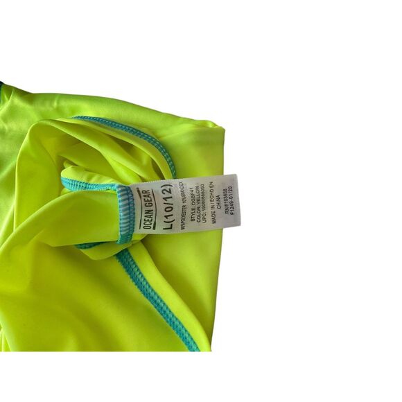 Lot of 3 Boys Large ZeroXposur Ocean Gear Swim Shirt & Trunks Blue Green Shark - Picture 11 of 11